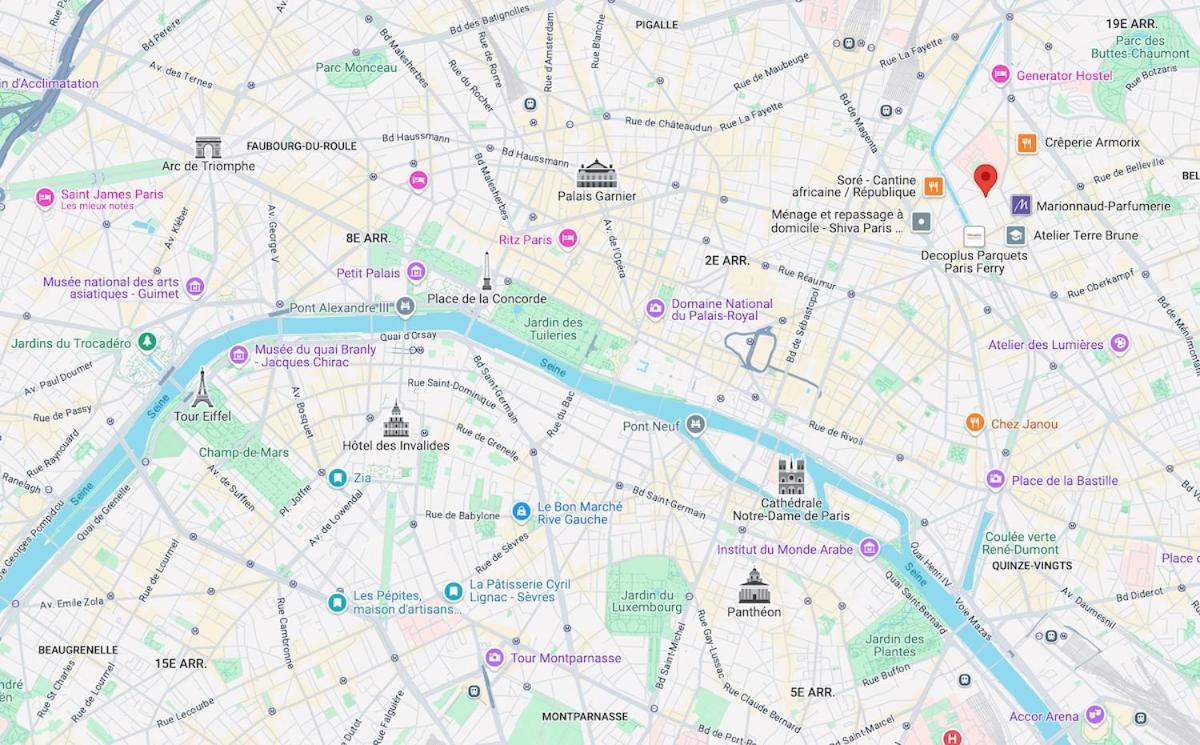 Sacre-coeur Basilica 25 Min Away Metro 3,5,8,9,11 Appartamento Parigi